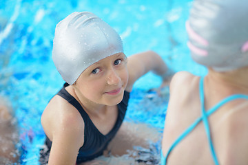 Image showing child portrait on swimming pool