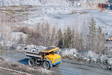 Image showing Rock handler transports stones