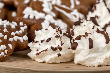 Image showing Christmas cakes close up