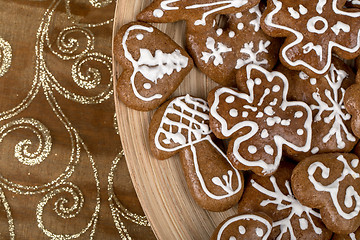 Image showing Christmas cakes close up