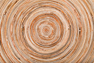 Image showing circle wooden background