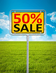 Image showing 50 percent sale