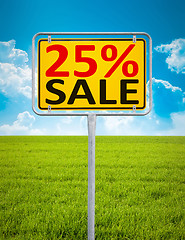 Image showing 25 percent sale