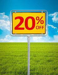 Image showing 20 percent sale