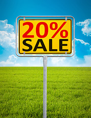 Image showing 20 percent sale