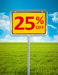 Image showing 25 percent sale