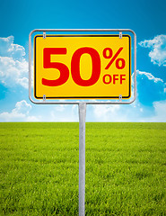 Image showing 50 percent sale