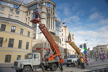 Image showing STREET ELECTRICAL WORK
