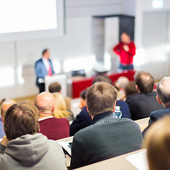 Image showing Speaker at Business Conference and Presentation.