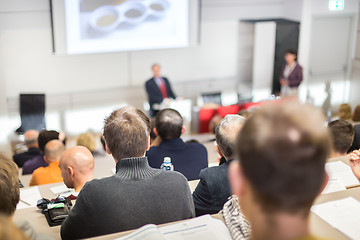 Image showing Speaker at Business Conference and Presentation.