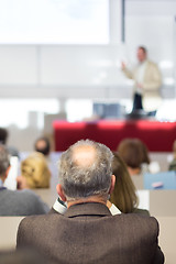 Image showing Speaker at Business Conference and Presentation.