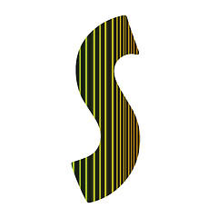 Image showing neon letter S