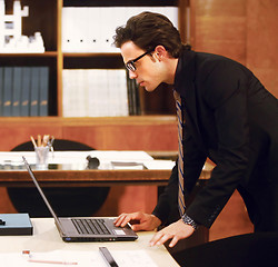 Image showing Portrait of businessman at modern office