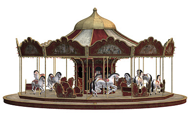 Image showing Vintage Carousel