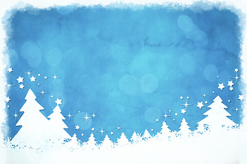 Image showing blue christmas