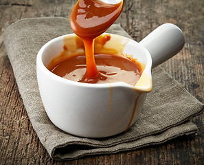 Image showing bowl of caramel sauce