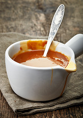 Image showing bowl of caramel sauce