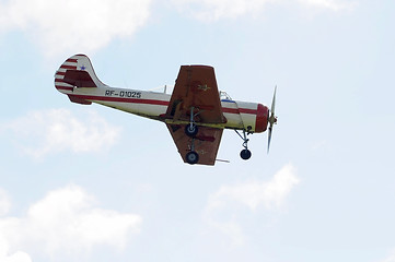 Image showing The plane in the sky.