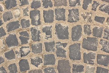 Image showing real stone pavement texture
