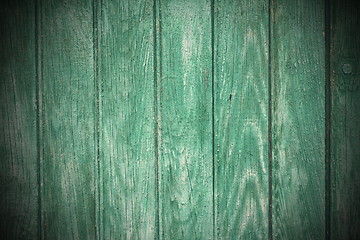 Image showing green painted wooden texture