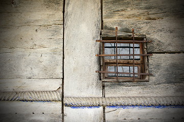 Image showing window on old traditional wooden building