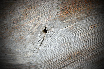 Image showing knot on old oak wood