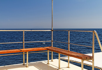 Image showing Boat deck