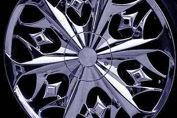 Image showing Detail photo of a car rim