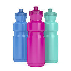 Image showing Sport plastic bottles