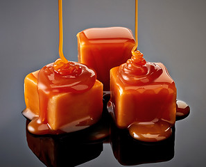 Image showing caramel candies