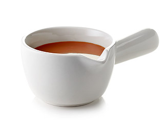 Image showing bowl of melted caramel sauce