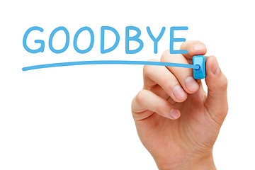 Image showing Goodbye Blue Marker