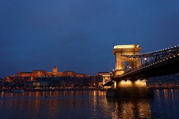 Image showing Chain Bridge in Budapest