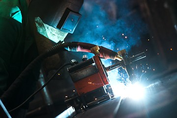 Image showing Electricity distribution hall in metal industry