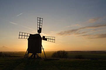 Image showing Windmill silhouette