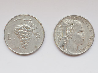 Image showing Old Italian coins