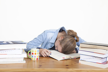 Image showing tired from learning