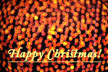 Image showing Background of Golden Christmas Bokeh