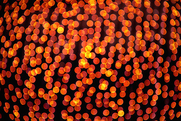 Image showing Background of Golden Christmas Bokeh