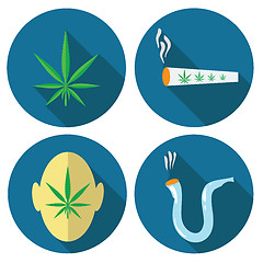 Image showing cannabis icons