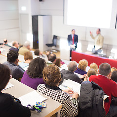 Image showing Speaker at Business Conference and Presentation.