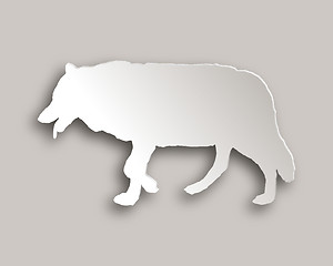 Image showing Wolf paper style