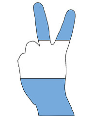 Image showing Argentinian finger signal