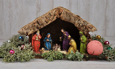 Image showing Christmas crib