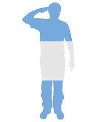 Image showing Argentinian salute