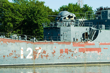 Image showing Big landing ship Minsk prepares for repair