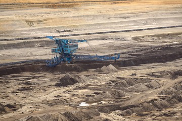 Image showing Industrial mining machine in mine