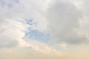 Image showing Beautiful sky with fluffy clouds