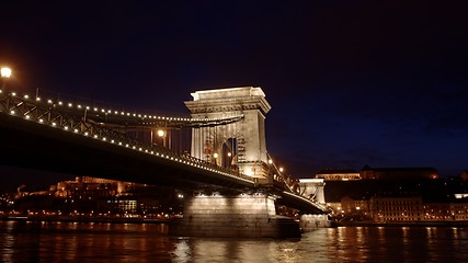 Image showing Chain Bridge in Budapest, Hungary