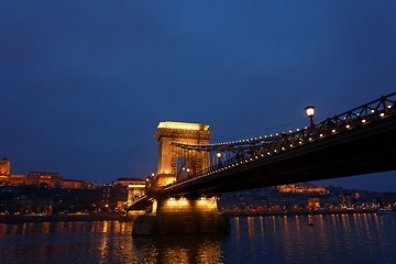 Image showing Chain Bridge in Budapest